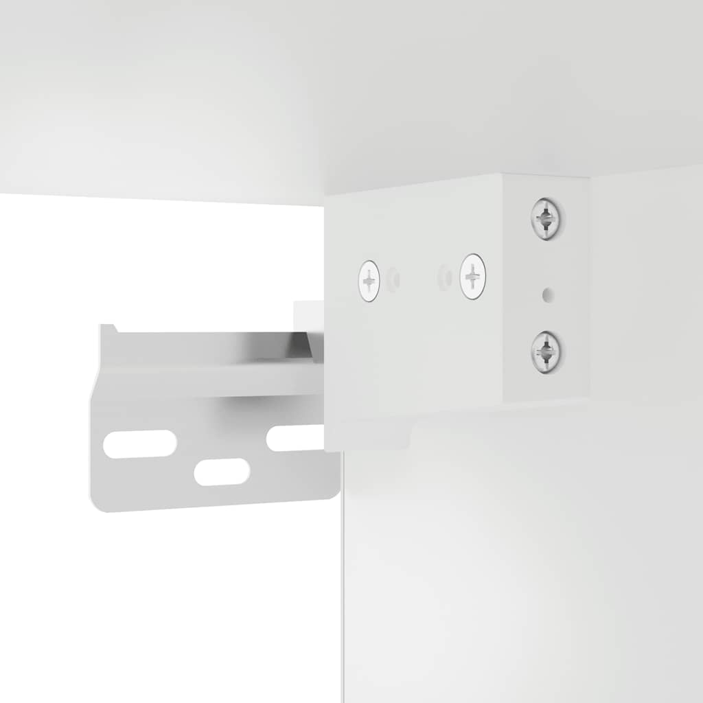 Pensile da Cucina con Porta in Vetro Kalmar Grigio Cemento