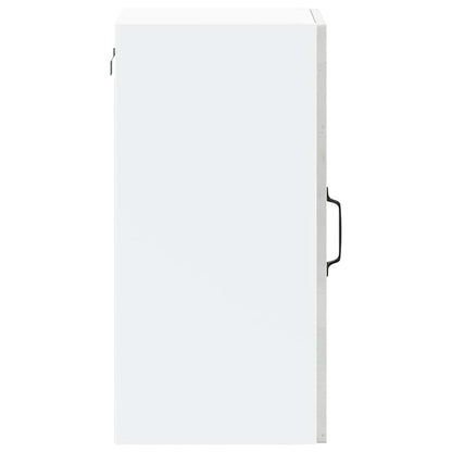 Pensile da Cucina con Porta in Vetro Kalmar Grigio Cemento