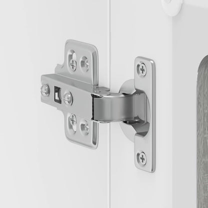 Pensile da Cucina con Porta in Vetro Kalmar Grigio Sonoma
