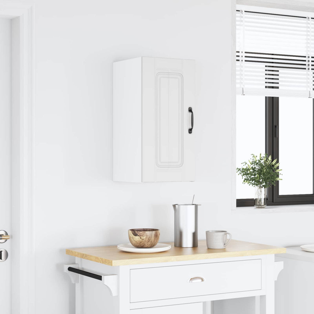 Pensile da Cucina Kalmar Bianco in Legno Multistrato