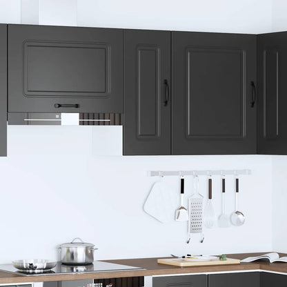 Pensile da Cucina Kalmar Nero in Legno Multistrato | homemem39