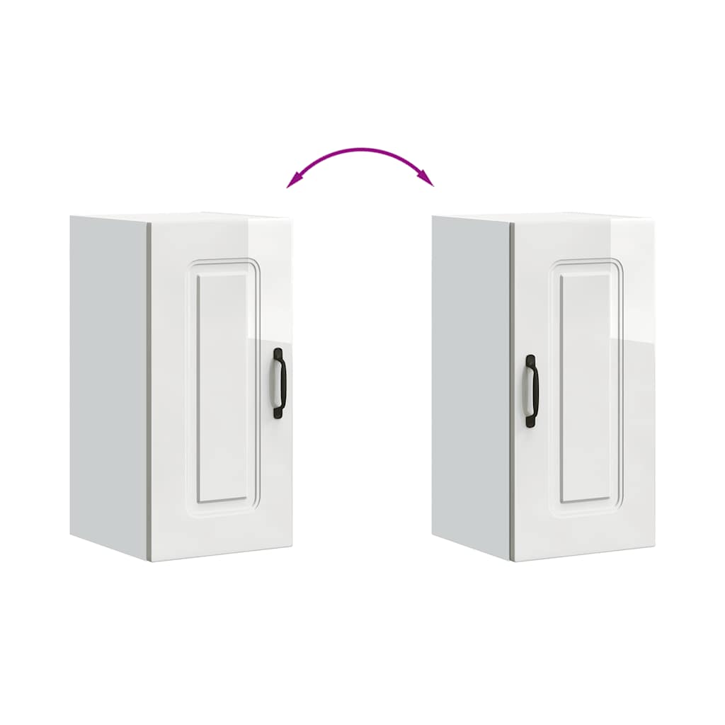 Base da Cucina Kalmar Bianco Lucido in Legno Multistrato - homemem39