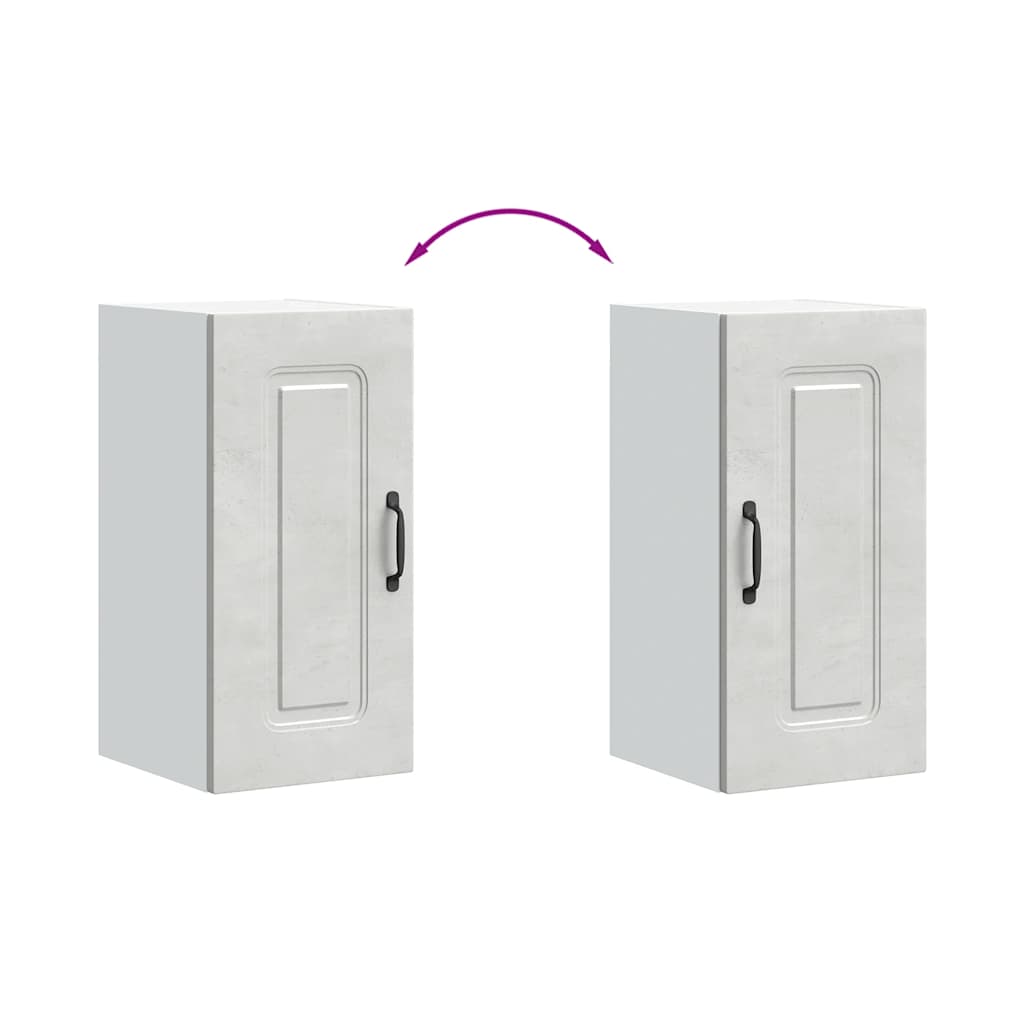 Pensile da Cucina Kalmar Grigio Cemento in Legno Multistrato