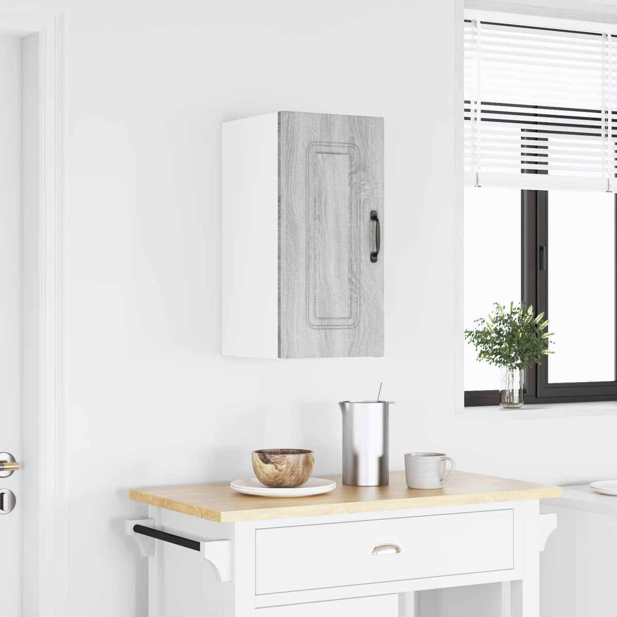 Pensile da Cucina Kalmar Grigio Sonoma in Legno Multistrato