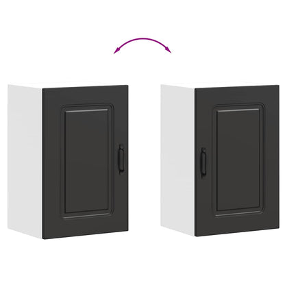 Pensile da Cucina Kalmar Nero in Legno Multistrato | homemem39