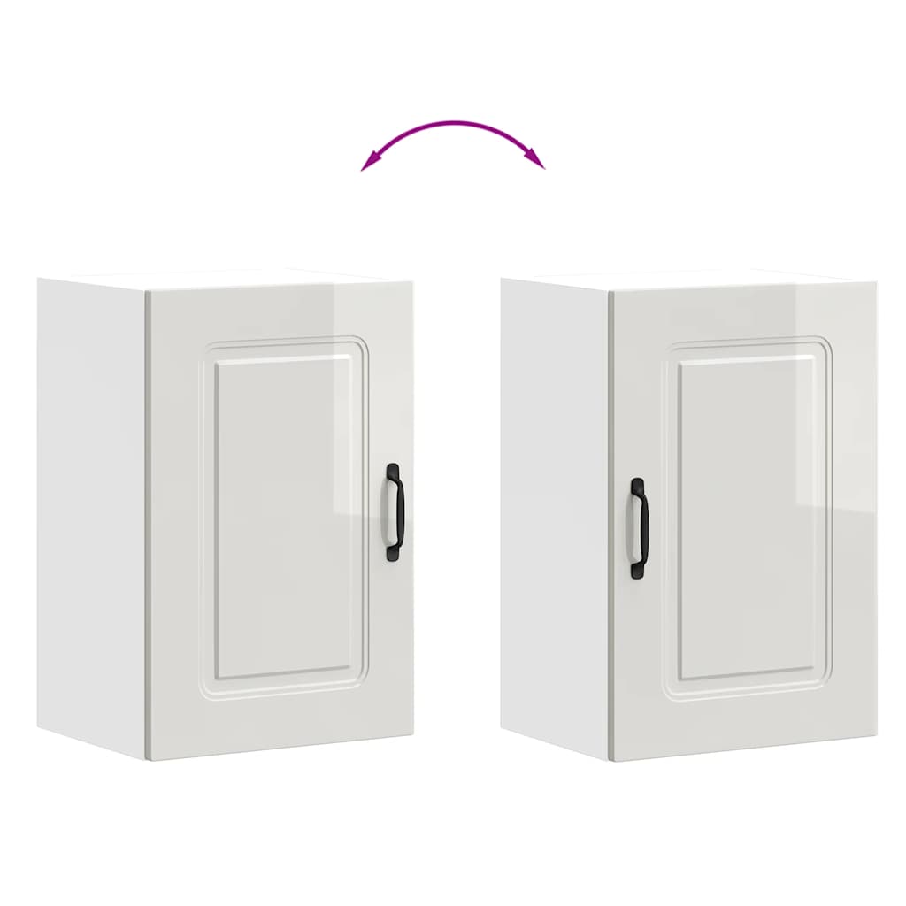 Base da Cucina Kalmar Bianco Lucido in Legno Multistrato - homemem39