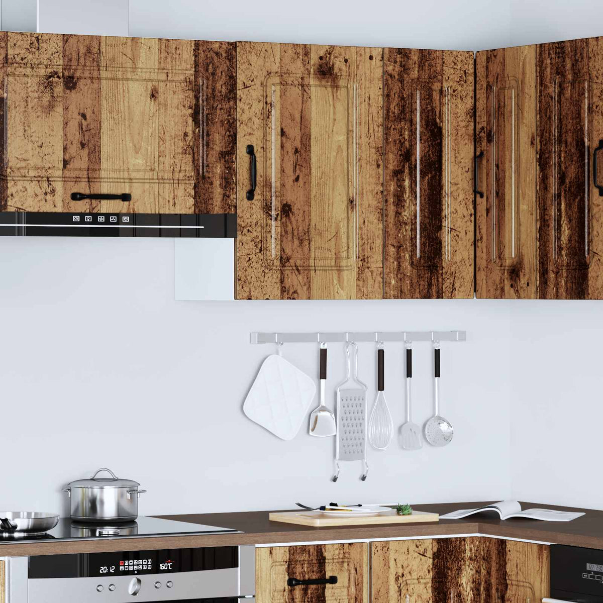 Pensile da Cucina Kalmar Legno Vecchio in Legno Multistrato