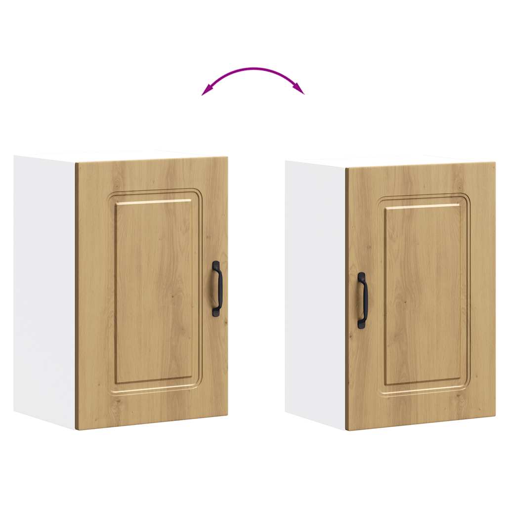 Pensile da Cucina Kalmar Rovere Artigianale Legno Multistrato - homemem39