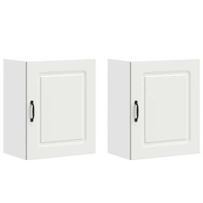 Pensili da Cucina 2 pz Kalmar Bianco in Legno Multistrato | homemem39