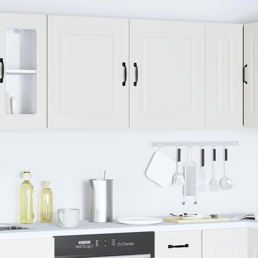 Pensili da Cucina 2 pz Kalmar Bianco in Legno Multistrato | homemem39