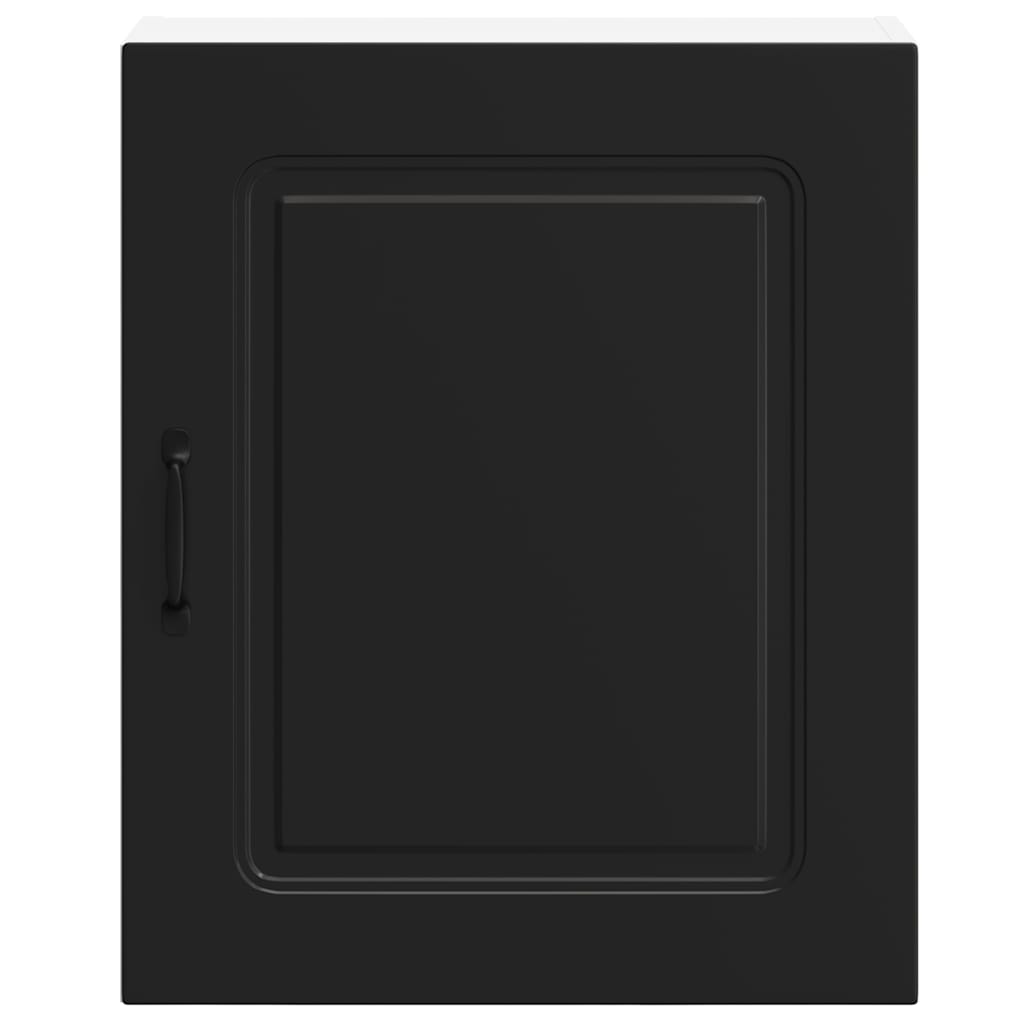 Pensili da cucina 2 pz Kalmar in Legno Multistrato Nero