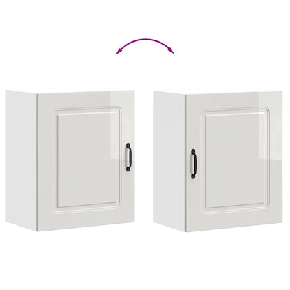 Pensile da cucina Kalmar in Legno Multistrato Bianco Lucido | homemem39