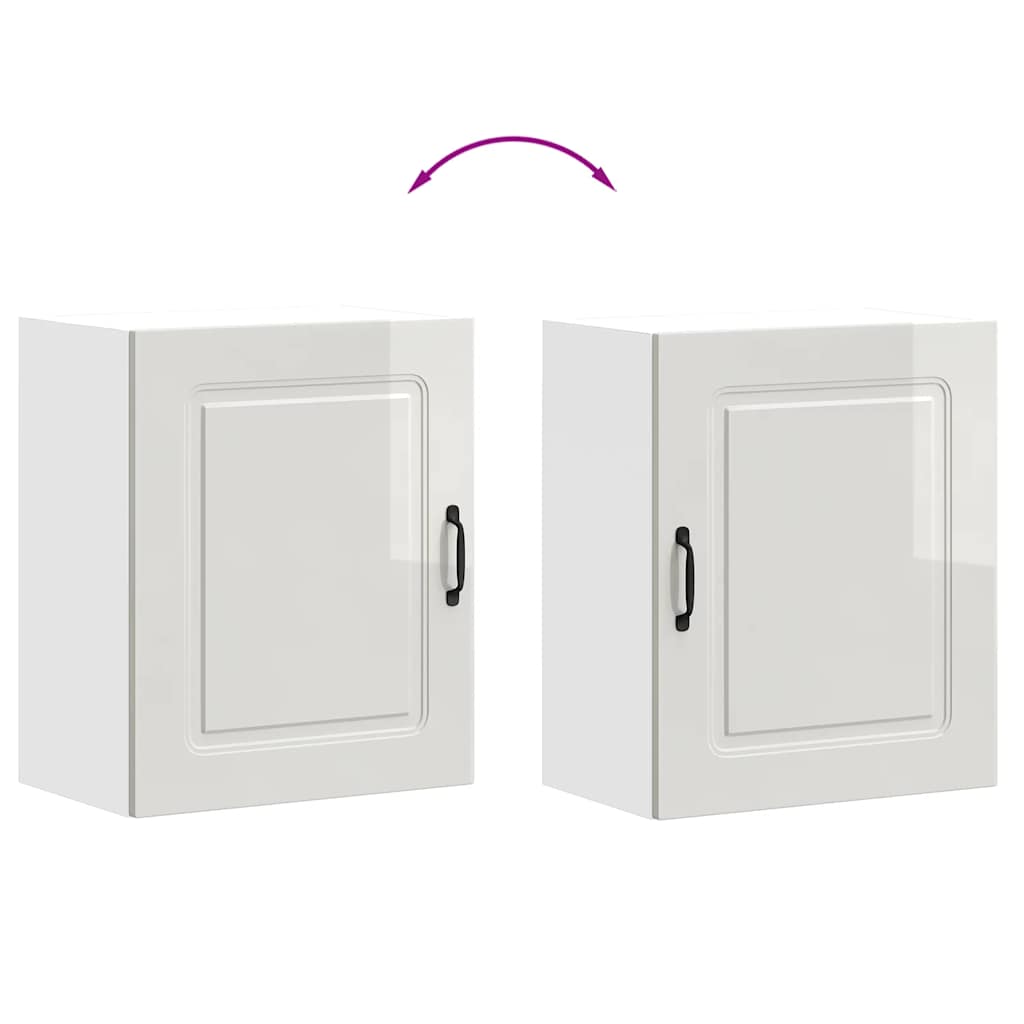 Pensile da cucina Kalmar in Legno Multistrato Bianco Lucido