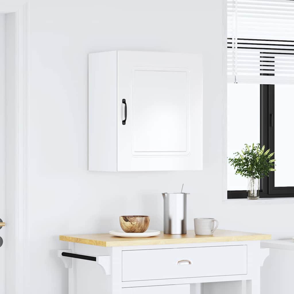 Pensile da cucina Kalmar in Legno Multistrato Bianco Lucido