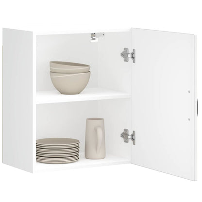 Pensili da cucina 2 pz Kalmar in Legno Multistrato Bianco Lucido