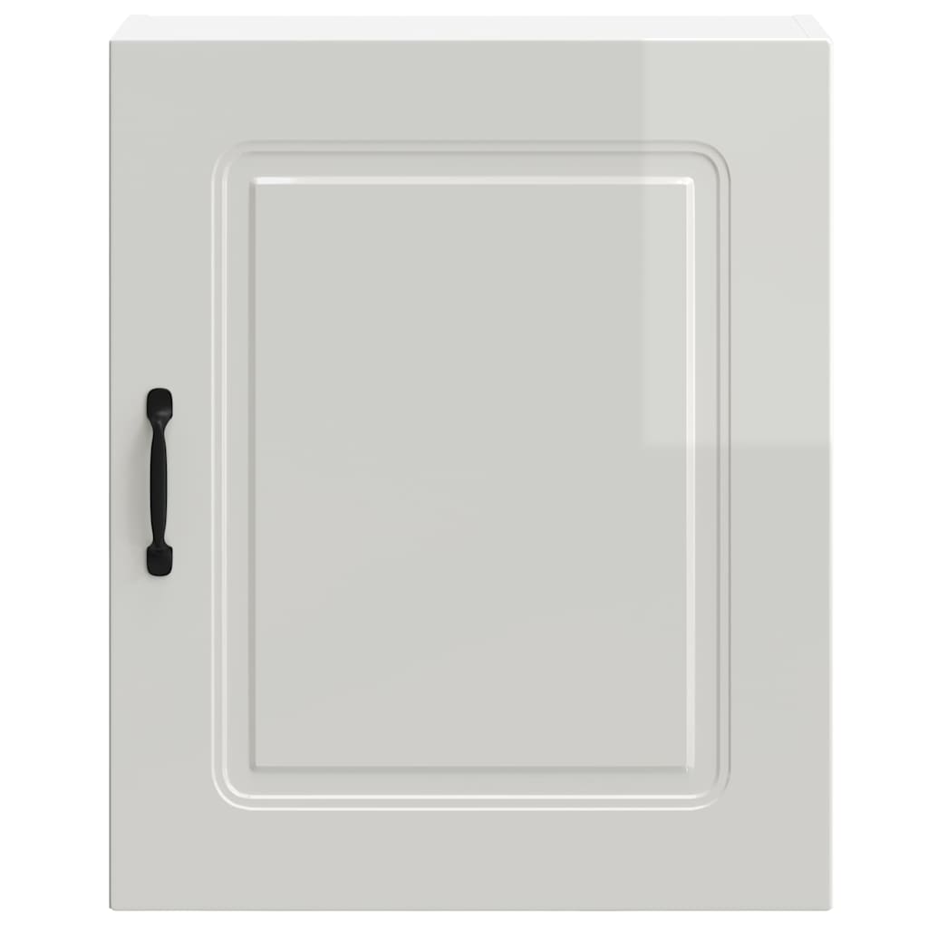 Pensili da cucina 2 pz Kalmar in Legno Multistrato Bianco Lucido | homemem39
