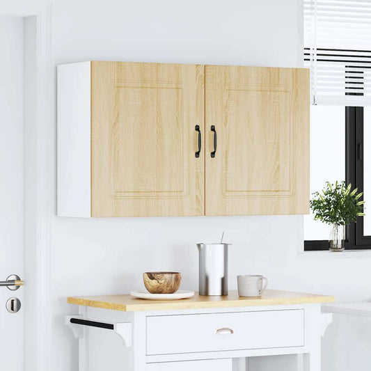 Pensili da cucina 2 pz Kalmar Legno Multistrato Rovere Sonoma