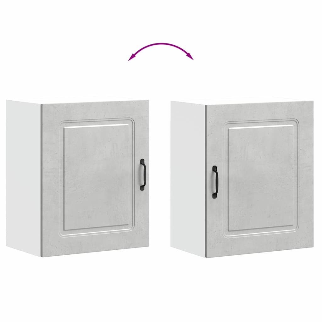 Pensile da cucina Kalmar in Legno Multistrato Grigio cemento | homemem39