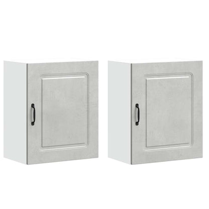 Pensili da cucina 2 pz Kalmar in Legno Multistrato Grigio cemento | homemem39