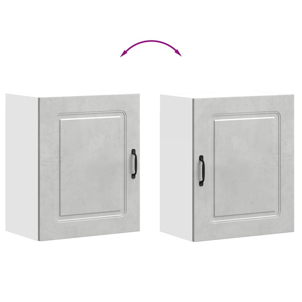 Pensili da cucina 2 pz Kalmar in Legno Multistrato Grigio cemento | homemem39