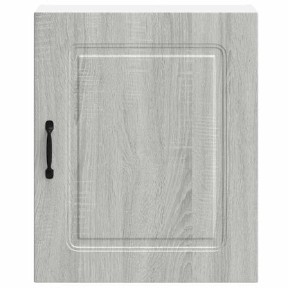 Pensili da cucina 2 pz Kalmar Grigio in Legno Multistrato Sonoma | homemem39