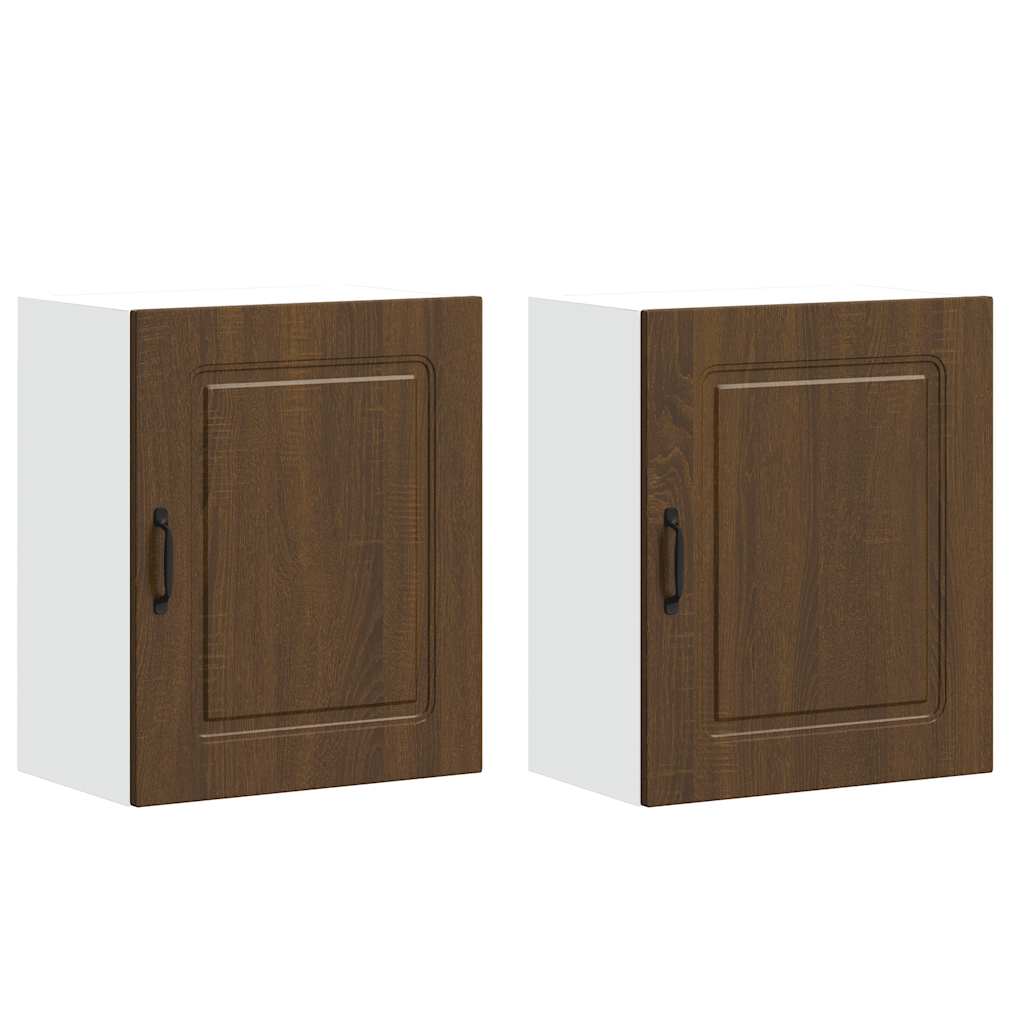 Pensili da cucina 2 pz Kalmar in Legno Multistrato color rovere Marrone | homemem39