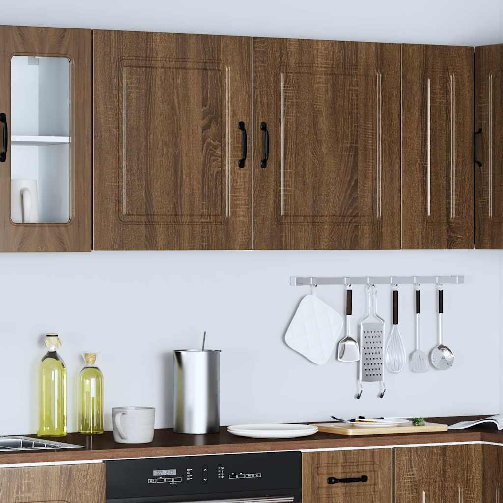 Pensili da cucina 2 pz Kalmar in Legno Multistrato color rovere Marrone | homemem39