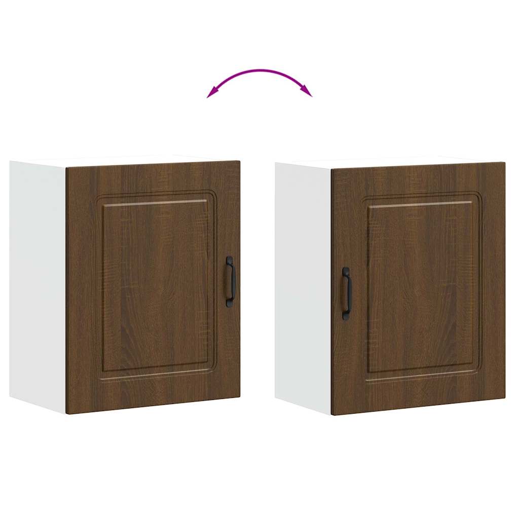 Pensili da cucina 2 pz Kalmar in Legno Multistrato color rovere Marrone | homemem39
