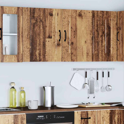 Pensili da cucina 2 pz Kalmar in Legno Multistrato Legno Antico | homemem39