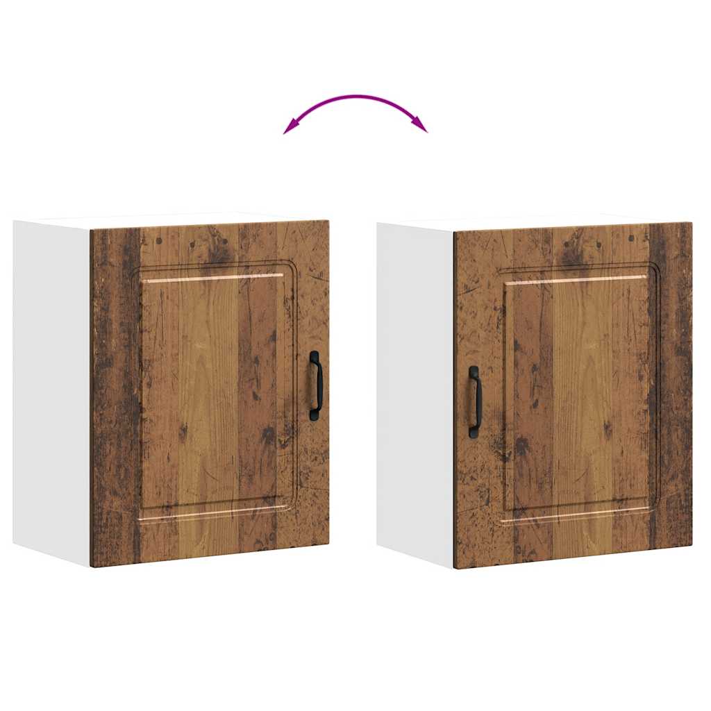 Pensili da cucina 2 pz Kalmar in Legno Multistrato Legno Antico | homemem39