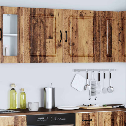 Pensili da cucina 2 pz Kalmar in Legno Multistrato Legno Antico
