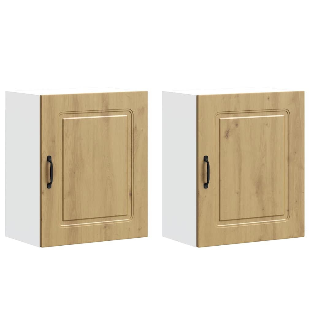 Pensili da cucina 2 pz Kalmar in Legno Multistrato Rovere Artigianale | homemem39