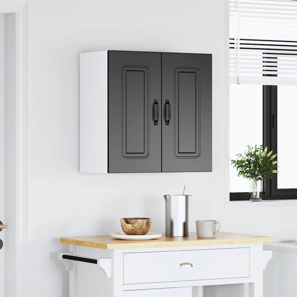 Pensile da Cucina Kalmar Nero in Legno Multistrato