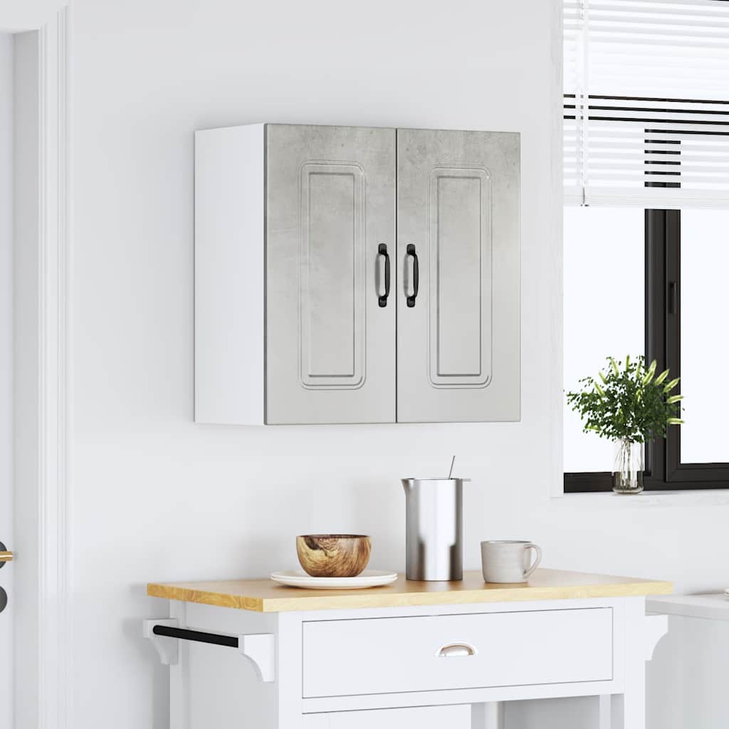 Pensile da Cucina Kalmar Grigio Cemento in Legno Multistrato | homemem39