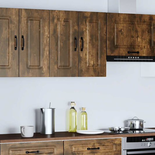 Pensile da Cucina Kalmar Rovere Fumo in Legno Multistrato
