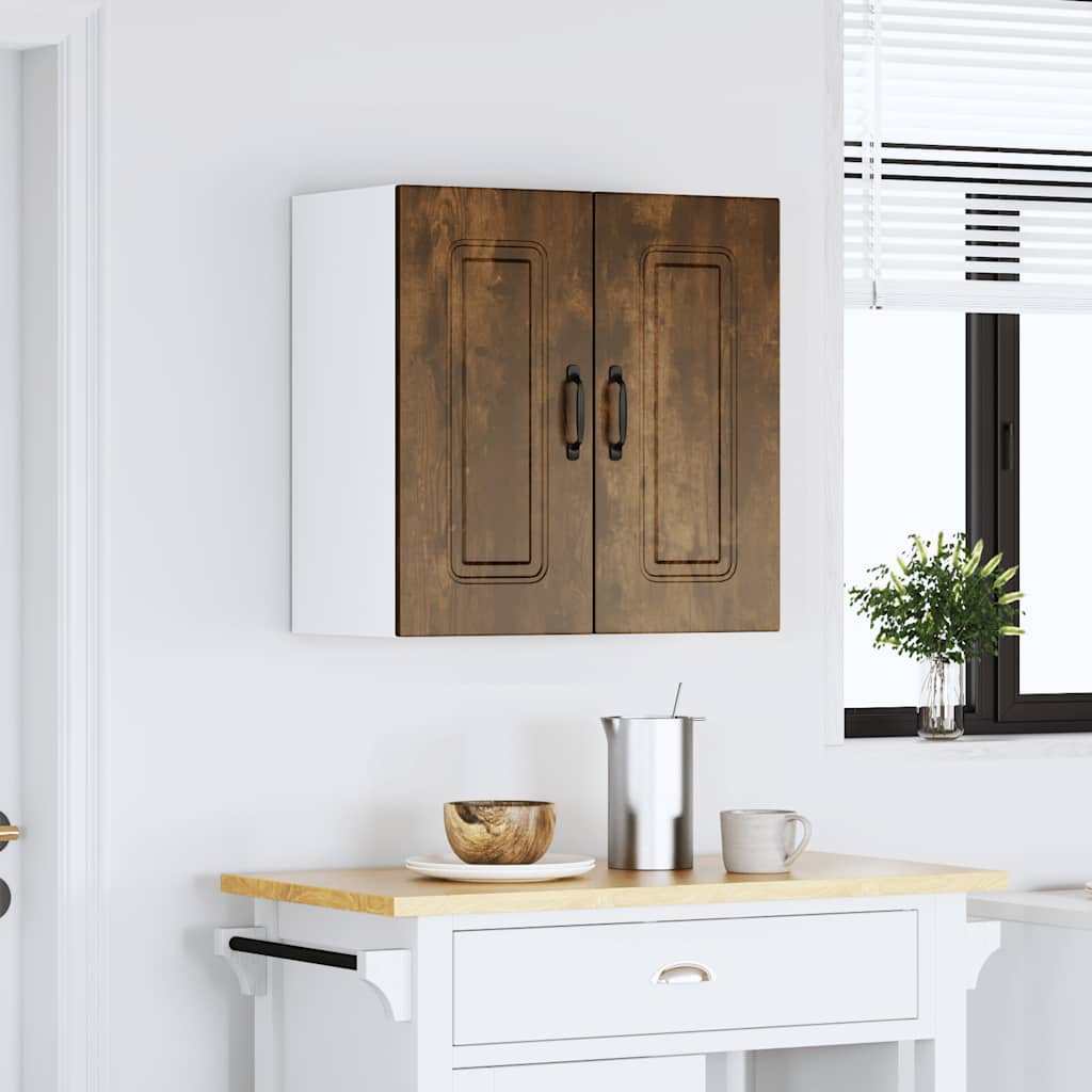 Pensile da Cucina Kalmar Rovere Fumo in Legno Multistrato