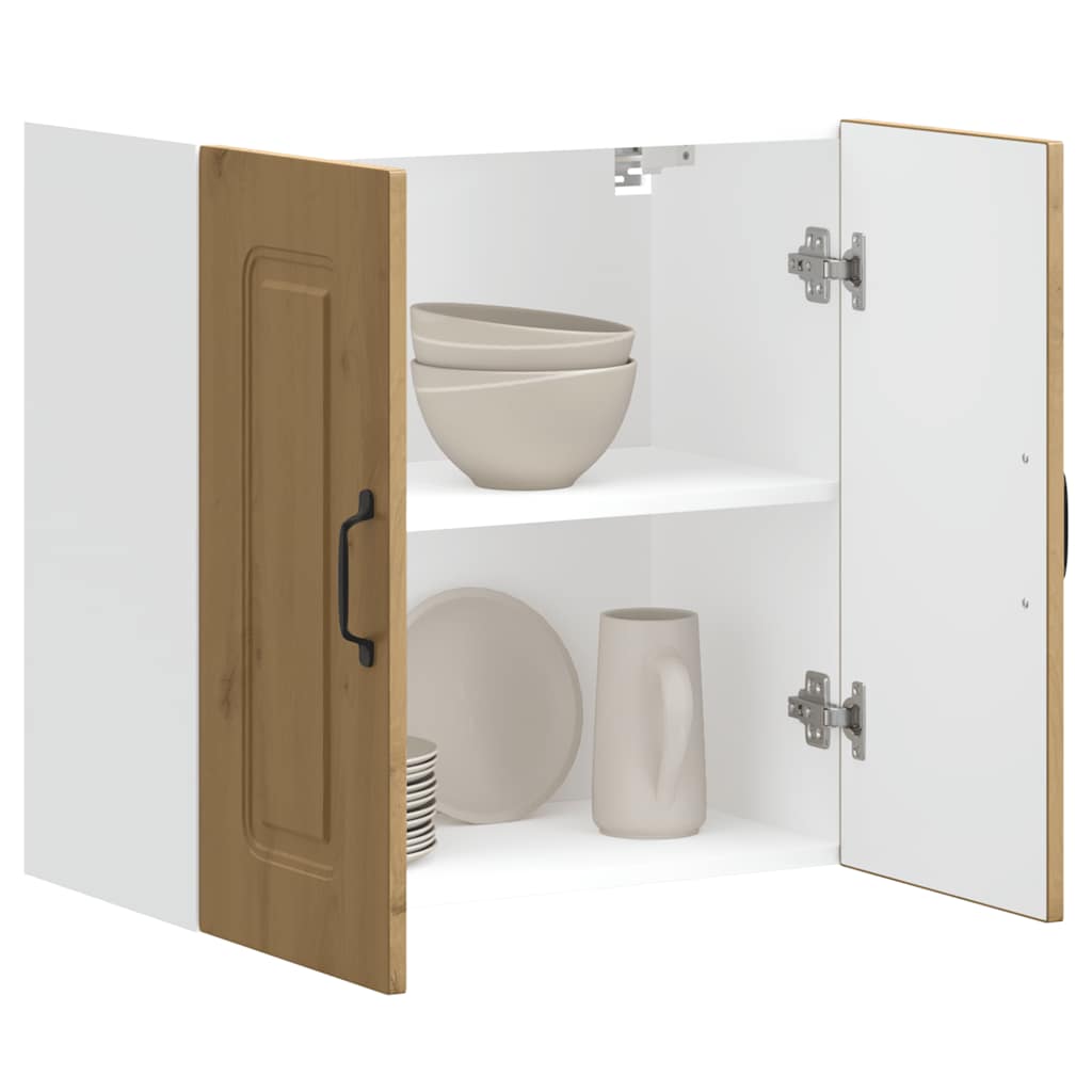 Pensile da Cucina Kalmar Rovere Artigianale Legno Multistrato