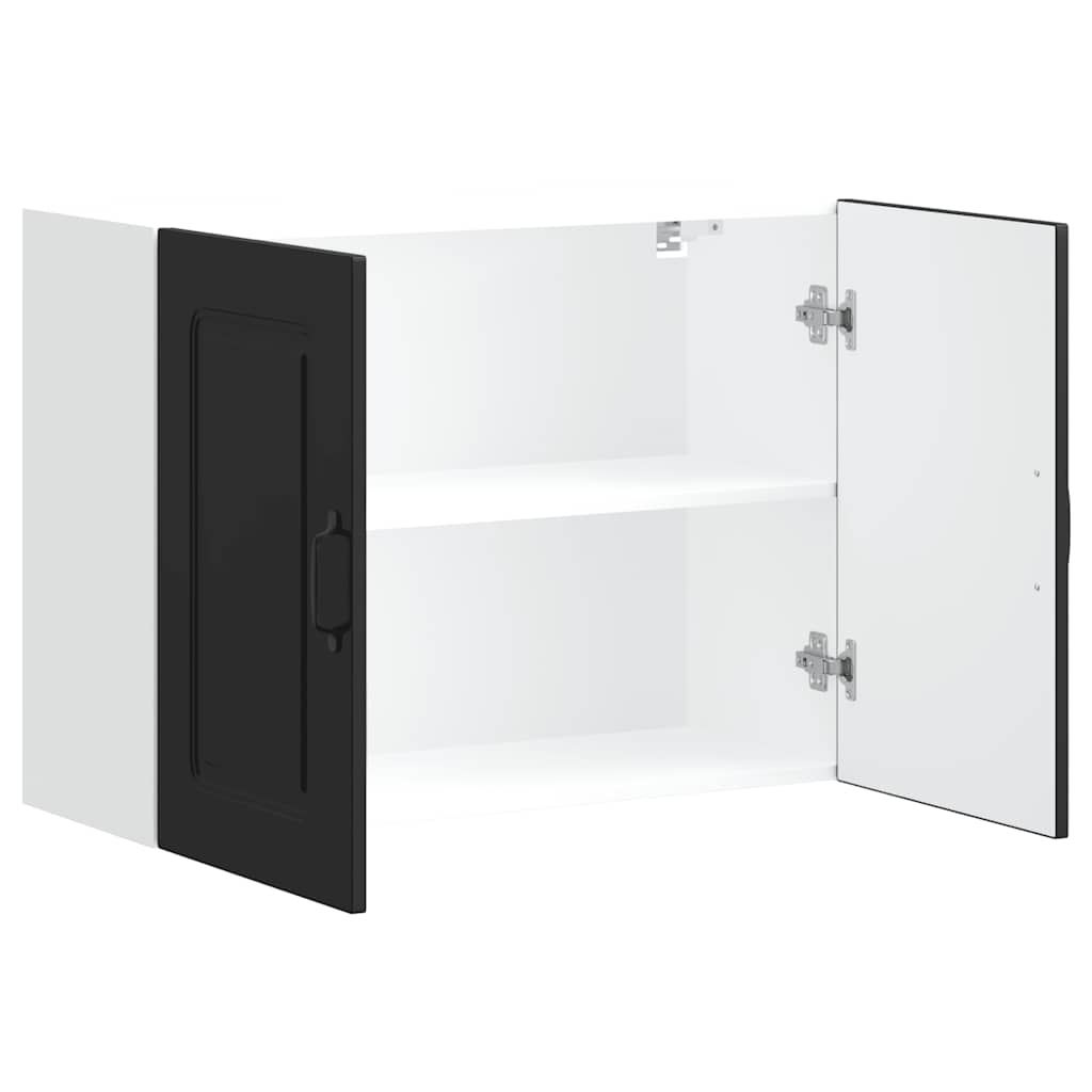 Pensile da Cucina Kalmar Nero in Legno Multistrato