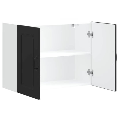 Pensile da Cucina Kalmar Nero in Legno Multistrato