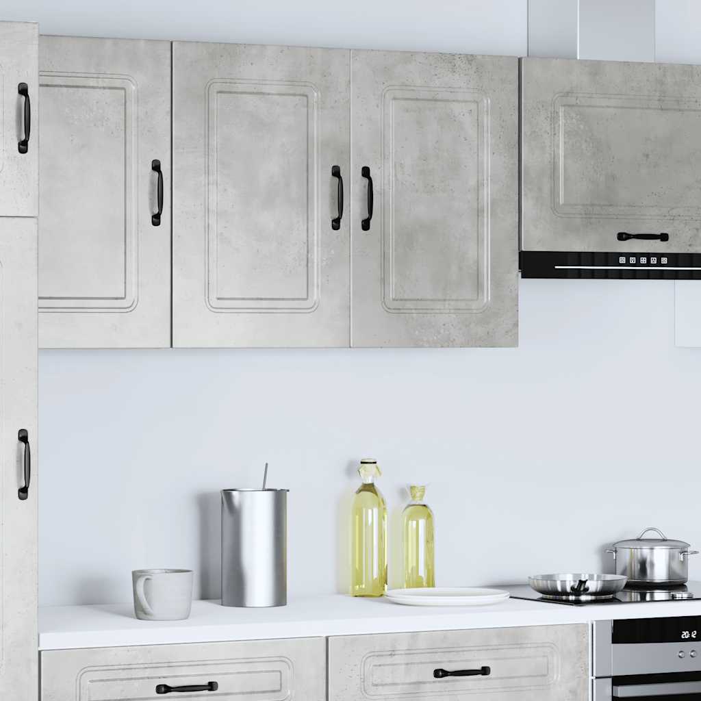 Pensile da Cucina Kalmar Grigio Cemento in Legno Multistrato | homemem39