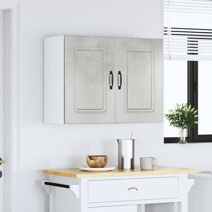 Pensile da Cucina Kalmar Grigio Cemento in Legno Multistrato | homemem39