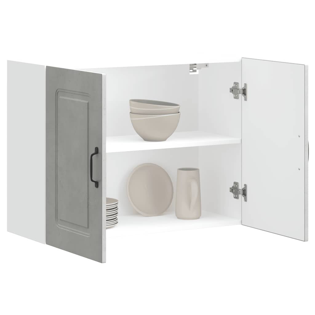 Pensile da Cucina Kalmar Grigio Cemento in Legno Multistrato