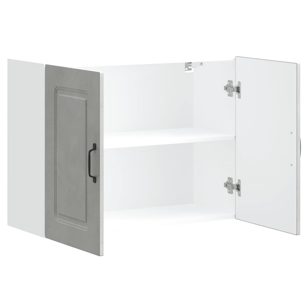 Pensile da Cucina Kalmar Grigio Cemento in Legno Multistrato - homemem39