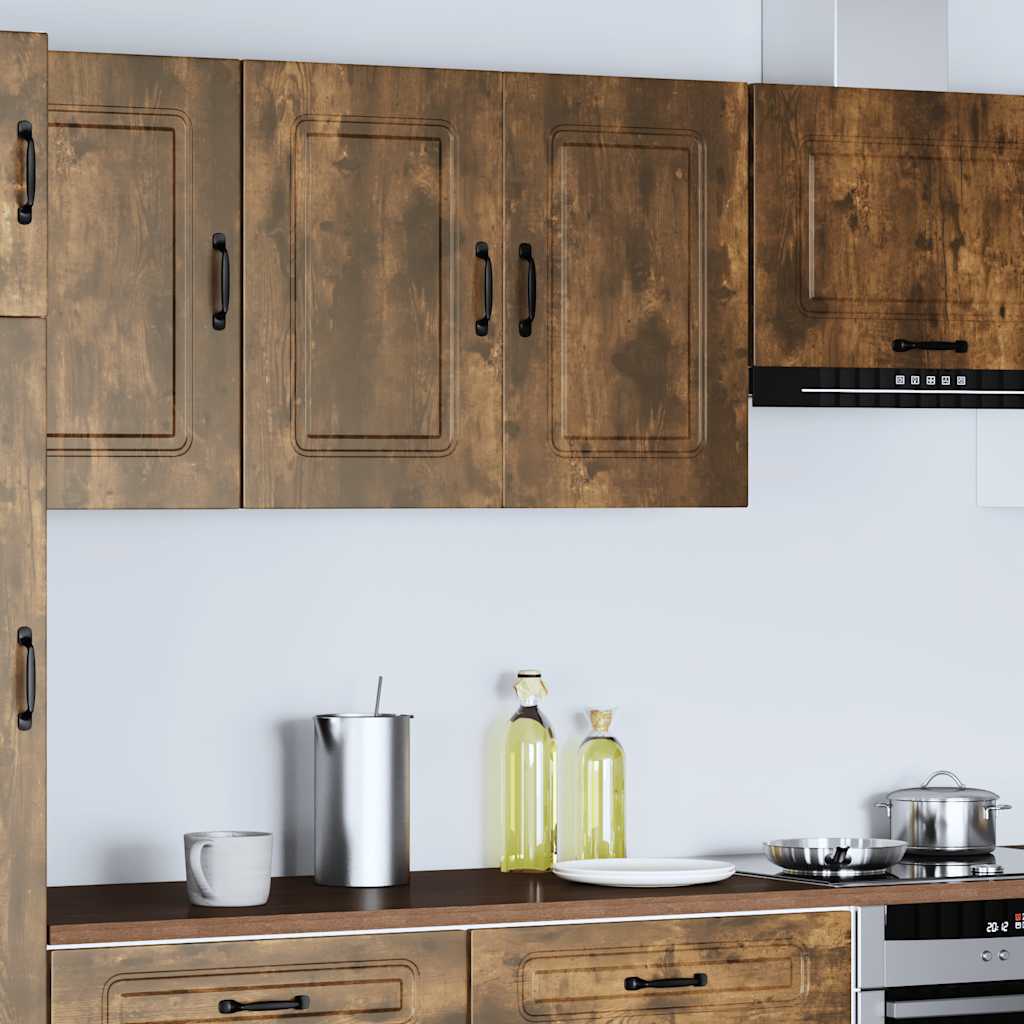 Pensile da Cucina Kalmar Rovere Fumo in Legno Multistrato | homemem39