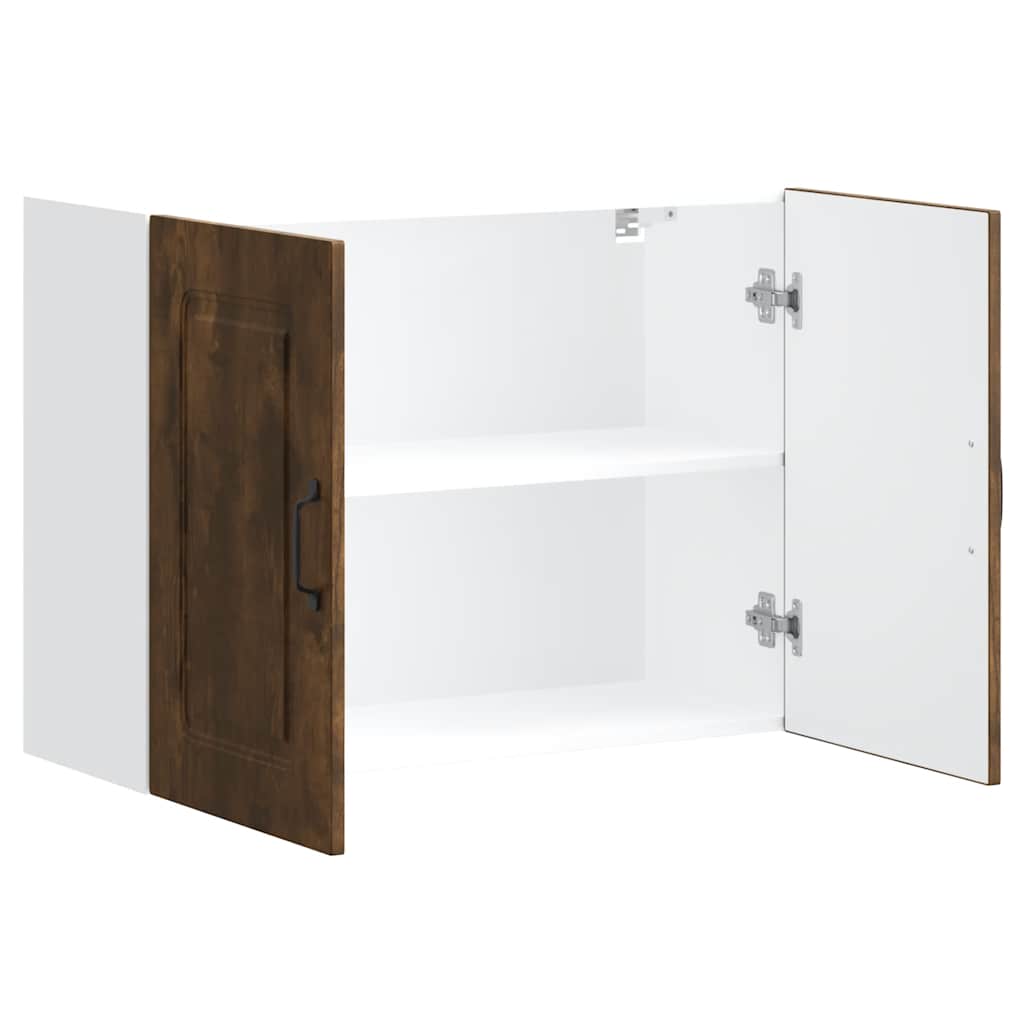 Pensile da Cucina Kalmar Rovere Fumo in Legno Multistrato | homemem39