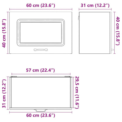 Pensile da Cucina Kalmar Rovere Sonoma in Legno Multistrato - homemem39