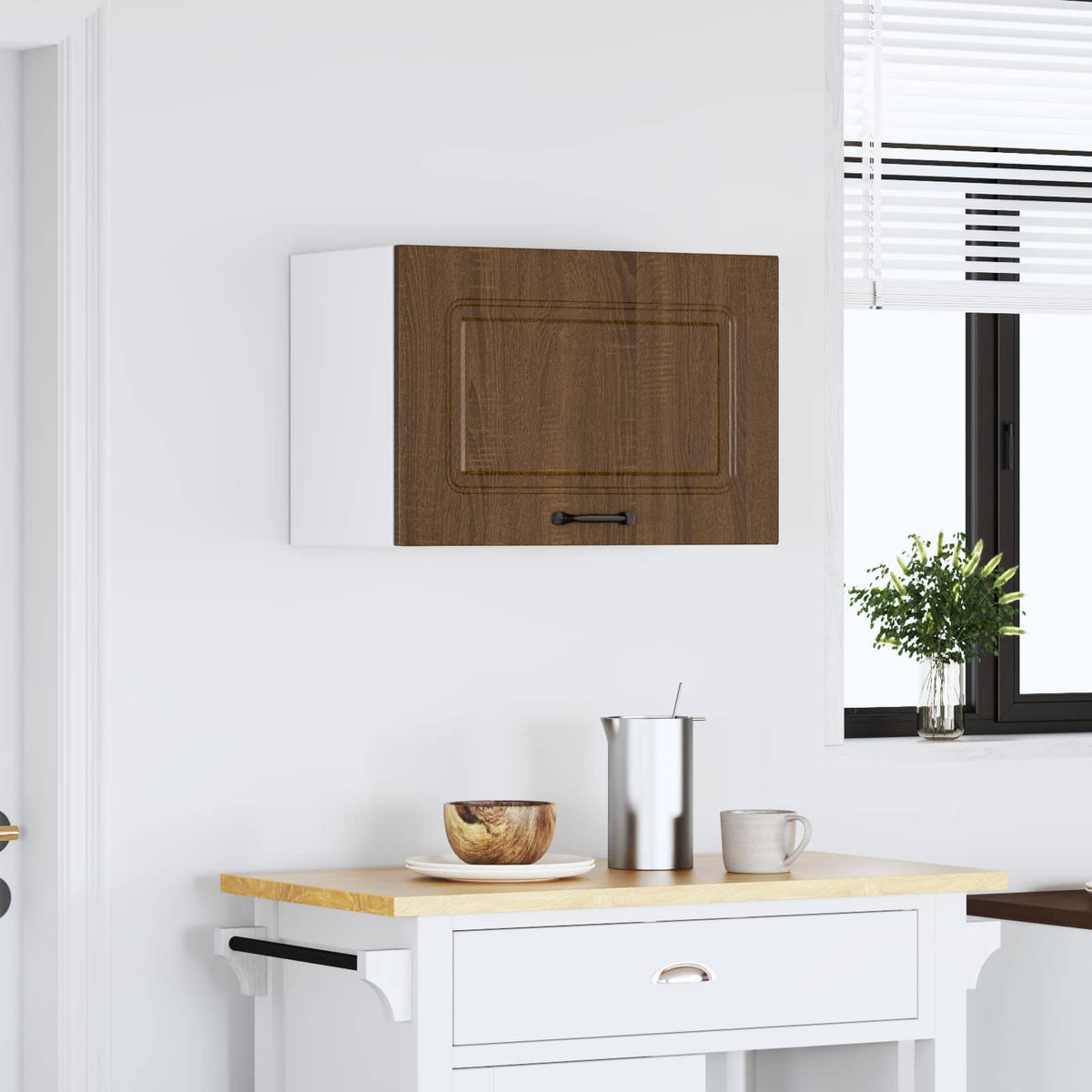 Pensile da Cucina Kalmar Rovere Marrone in Legno Multistrato