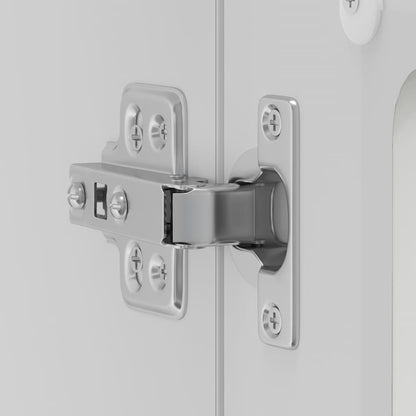 Pensile da Cucina con Porta in Vetro Kalmar Bianco Truciolato - homemem39