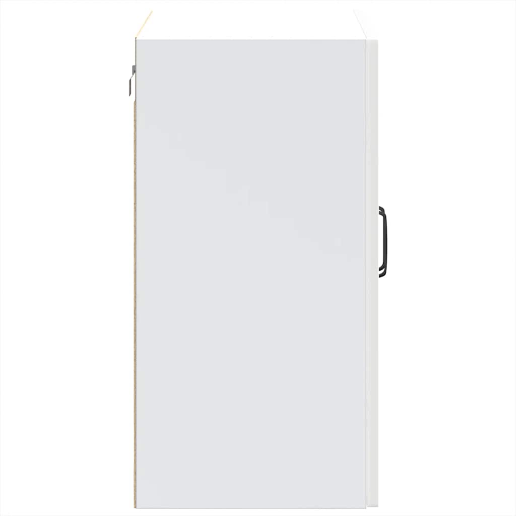 Pensile da Cucina con Porta in Vetro Kalmar Bianco Lucido - homemem39