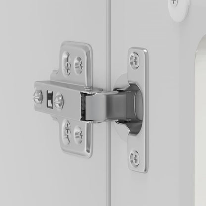 Pensile da Cucina con Porta in Vetro Kalmar Bianco Lucido - homemem39